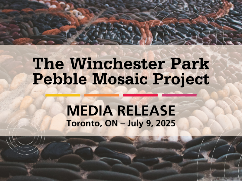 poster for media release for a community art project